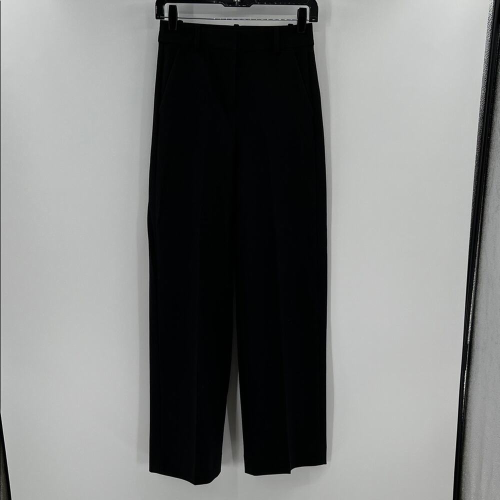 J. Crew Women's Wide-leg trouser in four-season stretch - Black - 00 - NWT